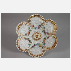 Meissen prunkvoller Tafelaufsatz "Pressglasoptik"