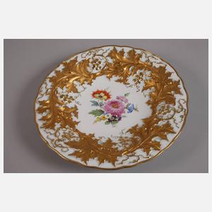Meissen Prunkteller "Stechpalme (Ilex)"