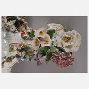 Meissen großes Postament für Kaminuhr