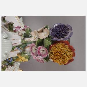 Meissen großes Postament für Kaminuhr