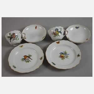 Meissen Tête-à-Tête "Vogel- und Insektenmalerei"