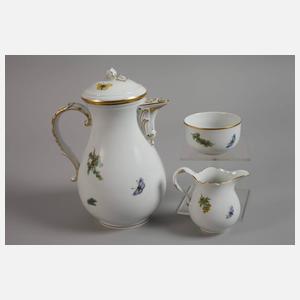 Meissen Tête-à-Tête "Vogel- und Insektenmalerei"