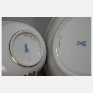 Meissen Tasse Vogel- und Insektenmalerei