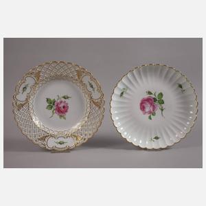 Meissen Konvolut "Rote Rose"