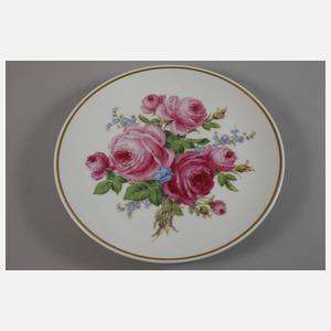 Meissen Henkelschale und Wandteller "Blume 2"