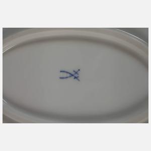 Meissen Schleifenplatte "Naturalistische Blume"