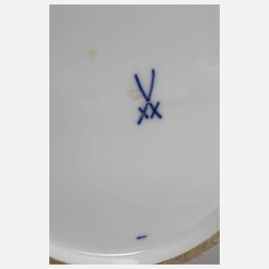 Meissen große Balustervase Blumenmalerei