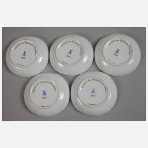 Meissen Konvolut Jahresschälchen