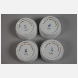 Meissen Konvolut Jahresschälchen