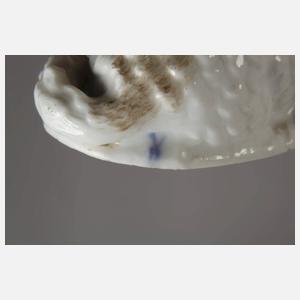 Meissen Miniatur-Widder und zwei Miniatur-Schafe