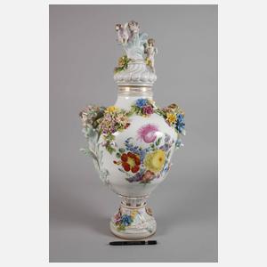 Potschappel große Prunkvase Figurenmalerei