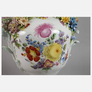 Potschappel große Prunkvase Figurenmalerei