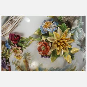 Potschappel große Prunkvase Figurenmalerei