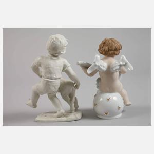 Rosenthal "Kind mit Lamm" und "Putte mit Laute"