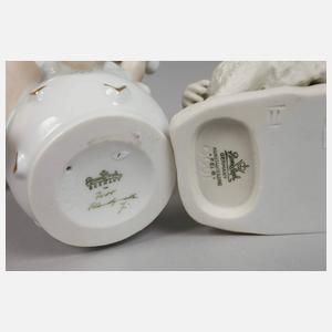 Rosenthal "Kind mit Lamm" und "Putte mit Laute"
