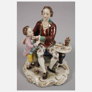 Volkstedt Paar Rokokogruppen Familienglück