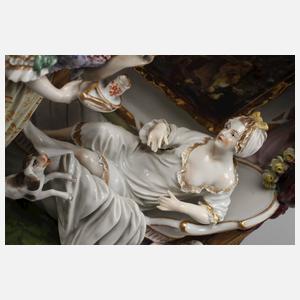 Volkstedt Rokokogruppe "Le Bain/Das Bad"