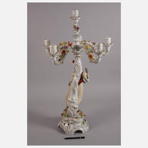 Plaue übergroßer figürlicher Prunkleuchter