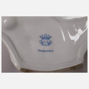 Plaue übergroßer figürlicher Prunkleuchter