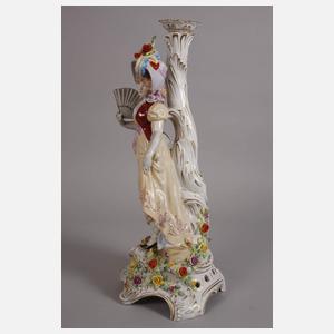 Plaue übergroßer figürlicher Prunkleuchter