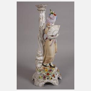 Plaue übergroßer figürlicher Prunkleuchter