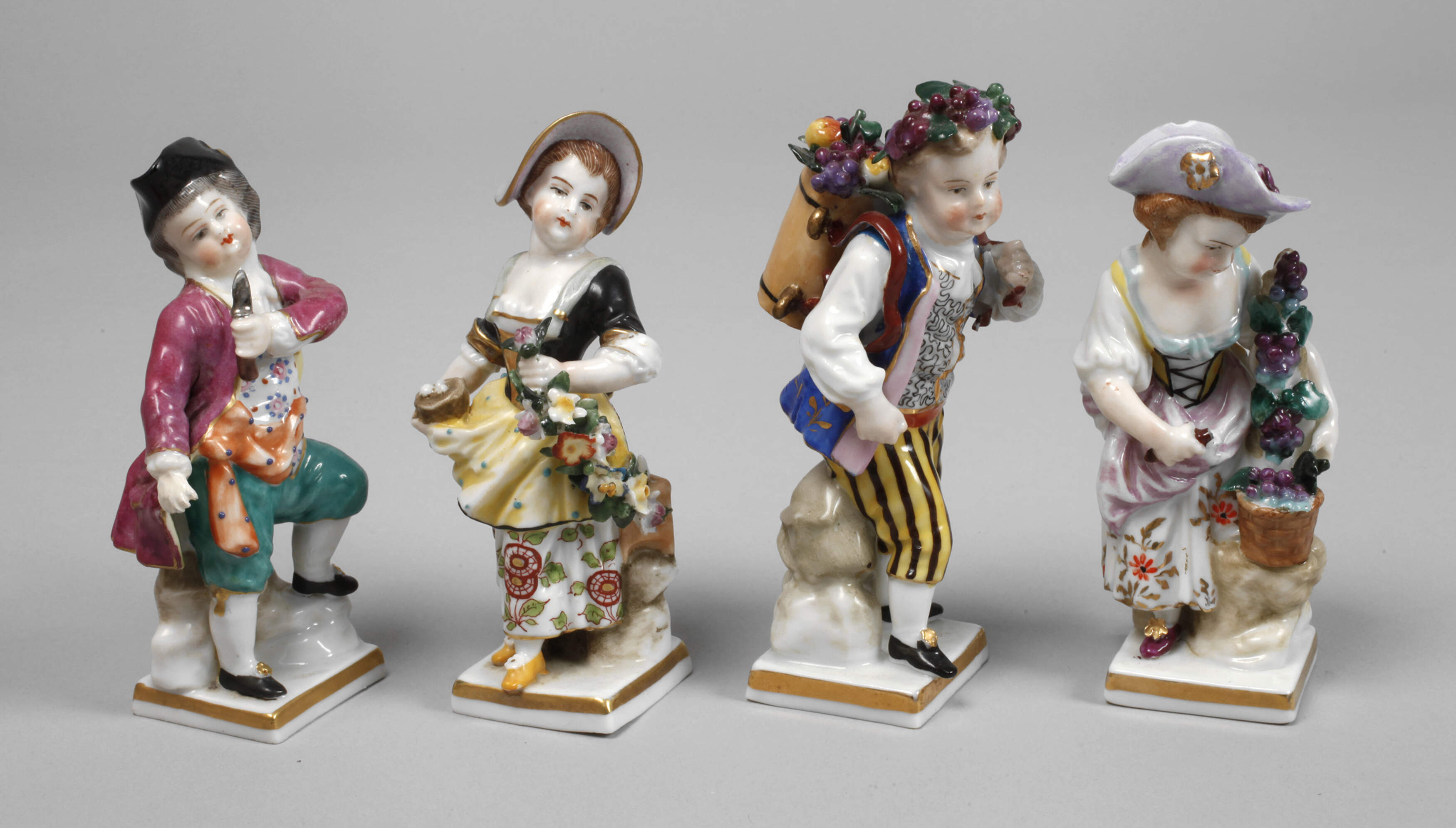 Vier Winzer- und Gärtnerkinder