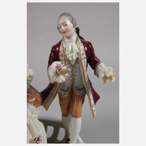 Unterweißbach Rokokogruppe mit Sänfte