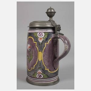 Wuchtiger Thüringer Fayencewalzenkrug