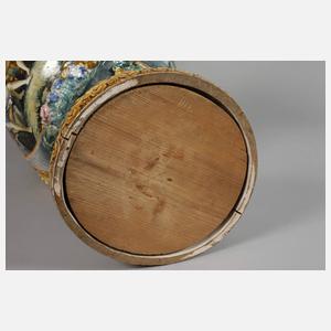 Übergroße italienische Majolikavase