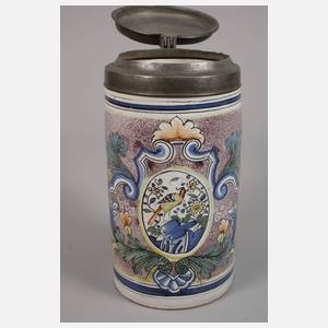 Erfurter Fayence-Walzenkrug