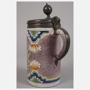 Erfurter Fayence-Walzenkrug