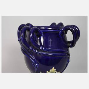 Große Fußvase Villeroy & Boch attr.