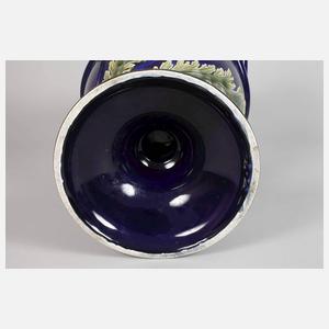 Große Fußvase Villeroy & Boch attr.