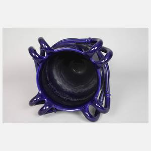 Große Fußvase Villeroy & Boch attr.