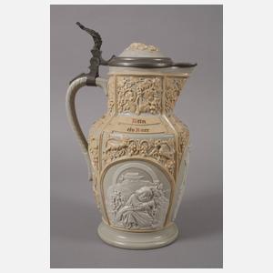 Villeroy & Boch Mettlach Weinkanne Historismus