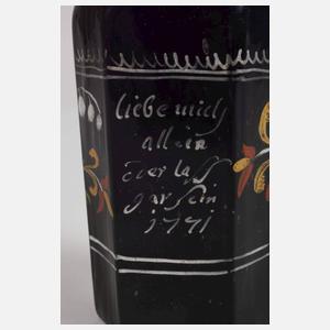 Alpenländische Flasche mit Bemalung