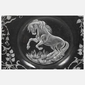 Steuben Glass Works feiner Schliffteller