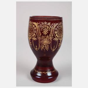 Drei böhmische Pokalgläser