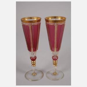 Vier böhmische Gläser