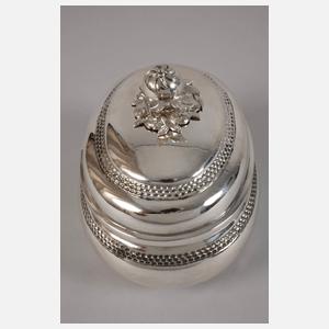 Silber ovale Zuckerdose