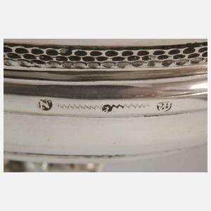 Silber ovale Zuckerdose