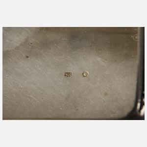 Silber jagdliches Zigarettenetui