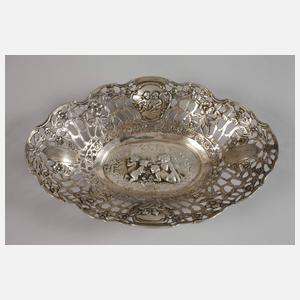 Silber Durchbruchschale und Toastständer