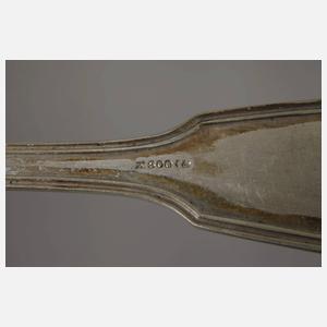 Silber übergroßes Essbesteck Augsburger Faden