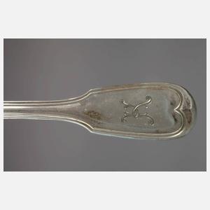 Silber übergroßes Essbesteck Augsburger Faden