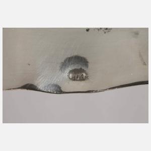 Silber Reliefplatte Historismus