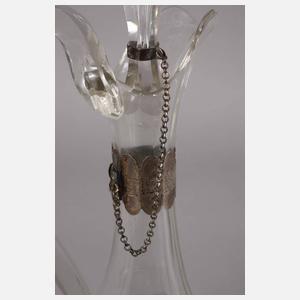 Karaffe mit Silbermontierung