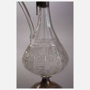 Karaffe mit Silbermontierung