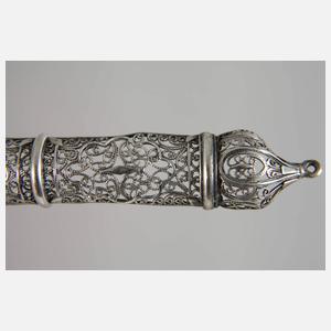 Silber Mesusa-Behälter