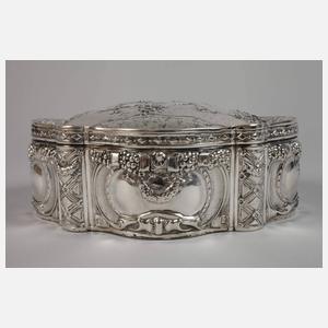 Silberdose mit Putten